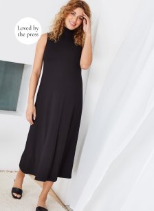 Shop Isabella Oliver Stella Maternity Dress-Caviar Black and more