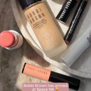 @spacenk&rsquo;s instagram video of Bobbi Brown Extra Color Shine Lipstick,Bobbi Brown Vitamin Enriched Face Base,Bobbi Brown Skin Concealer Stick