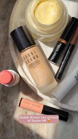 @spacenk&rsquo;s instagram video of Bobbi Brown Extra Color Shine Lipstick,Bobbi Brown Vitamin Enriched Face Base,Bobbi Brown Skin Concealer Stick