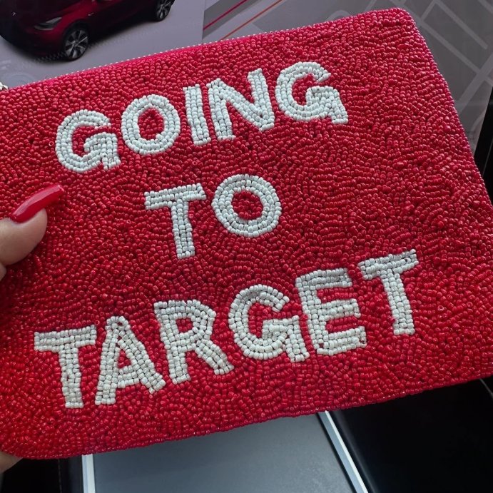 user image by @akavalerielee, Going to Target Beaded Clutch - kate spade new york x Target Red/White