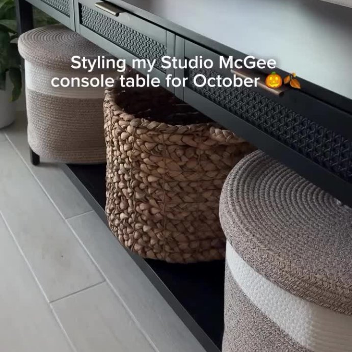 user image by @daysofapril, East Bluff Woven Drawer Console Table - Threshold™ designed with Studio McGee