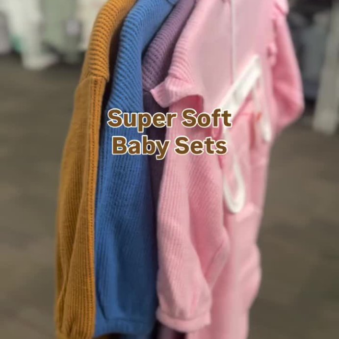 user image by @momlifeandstylefinds, Baby Girls' 2pc Ruffle Cozy Thermal Sweatshirt & Jogger Pants Set - Cat & Jack™
