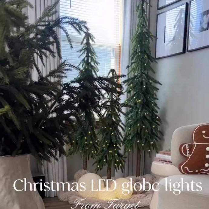 user image by @decor_home_by_xiomy, 3pc LED Glittered Globe Christmas Novelty Sculpture Light White - Wondershop&#8482;