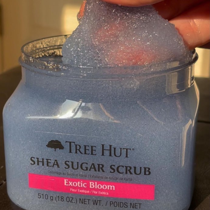 user image by @self.carebj, Tree Hut Exotic Bloom Shea Sugar Floral Body Scrub - 18oz