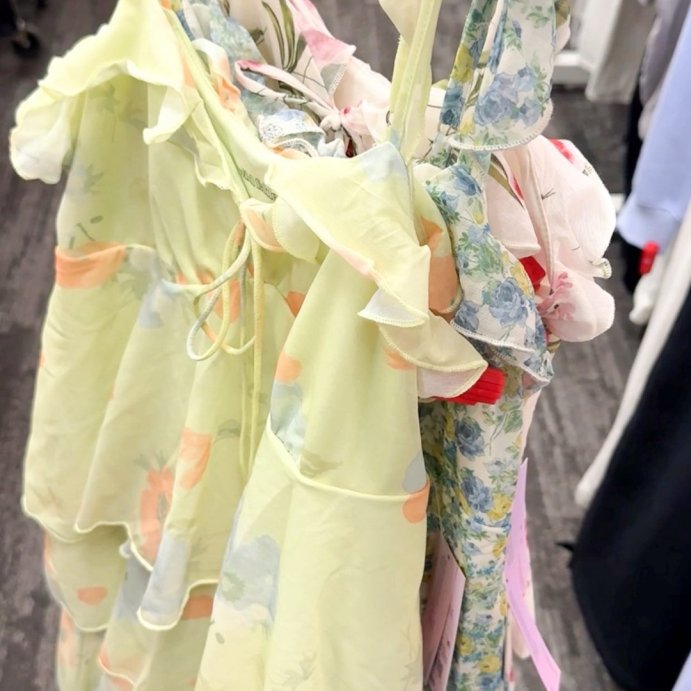 user image by @targetandme, Women's Knit Chiffon Tiered Ruffle Sleeve Mini A-Line Dress - Wild Fable™