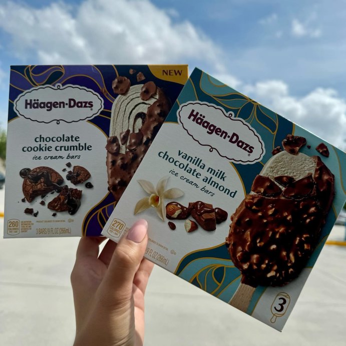 user image by @barbarakhabbaz, Haagen Dazs Chocolate Cookie Crumble Ice Cream Bars - 9 fl oz/3ct