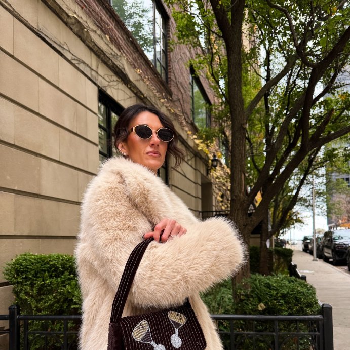 user image by @sarah_lutz_, Embellished Espresso Martini Flap Shoulder Bag - A New Day&#8482; Brown