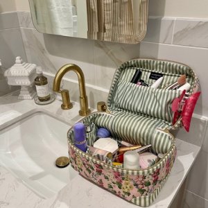 Sanderson Canvas Cosmetic Case