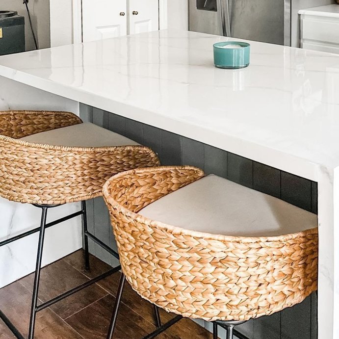 user image by @homewithwoodandwhiskey, Landis Woven Backed Counter Height Barstool with Cushion - Threshold&#8482;