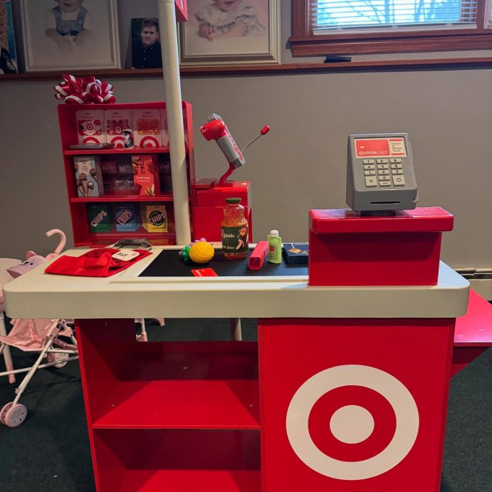 user image by @mcelvainz, Target Toy Checklane: Pretend Shopping Accessories, Play Money, Toy Cash Register, Batteries Required, Ages 3+