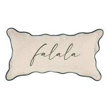Shop Coussin décoratif de Noël festonné en lin FaLaLa C and more