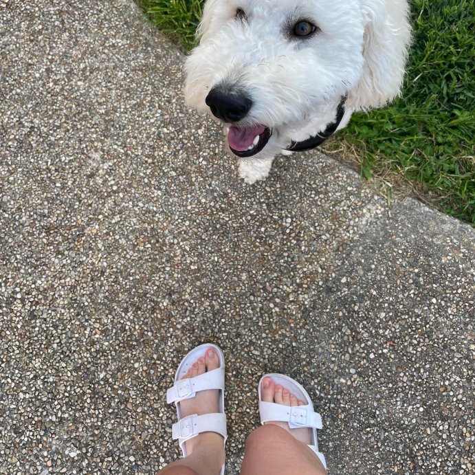 user image by @olivia_castelluccio, Women's Neida EVA Two Band Footbed Slide Sandals - Shade & Shore™