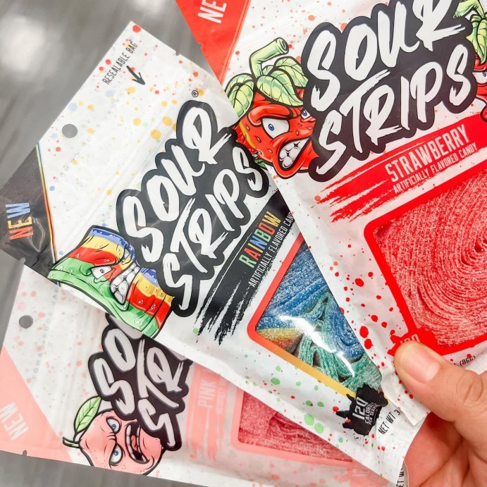 user image by @shoppingfindswith_ale, Sour Strips Pink Lemonade Candy - 3.4oz