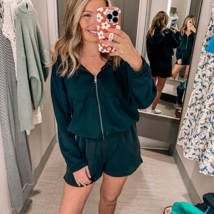 user image by @fashionablylindsey, Women's Sandwash Hooded Zip-Up Sweatshirt - A New Day™