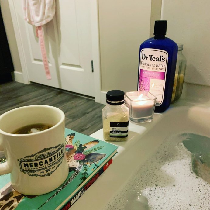user image by @whole.mind.body.soul, Dr Teal&#39;s Soothe &#38; Sleep Lavender Foaming Bubble Bath - 34 fl oz
