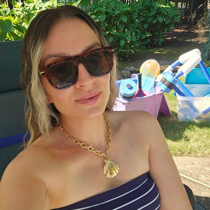user image by @everyday.diana, Sea Shell Pendant Necklace - A New Day&#8482; Gold