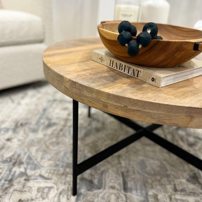 user image by @styledbyana, Villa Park Round Wooden Coffee Table - Threshold&#8482; designed with Studio McGee