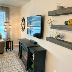 Reedley Electric Fireplace Media Cabinet