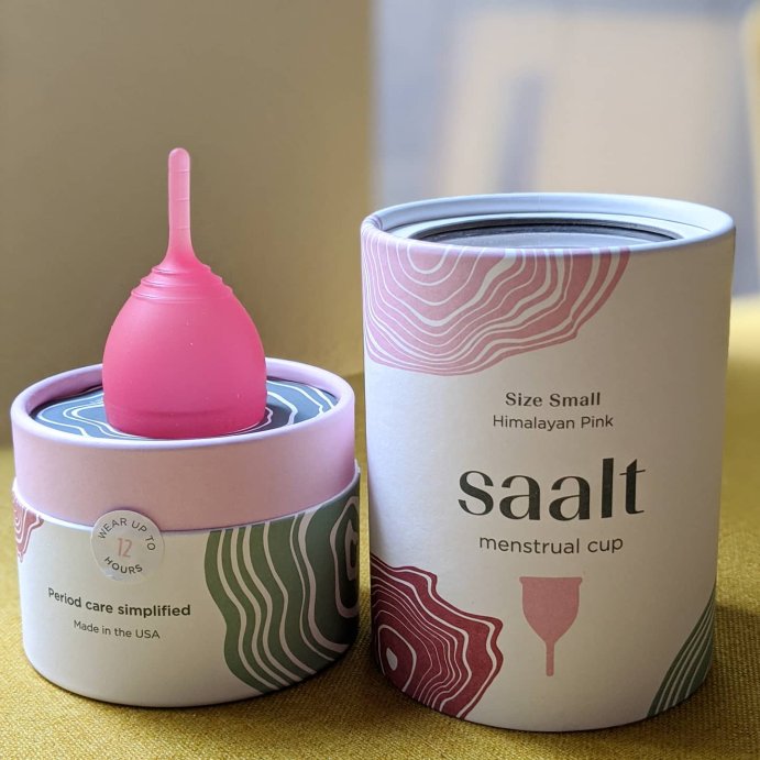 user image by @ecofriendlyonthedaily, Saalt Menstrual Cup - Himalayan Pink - Small
