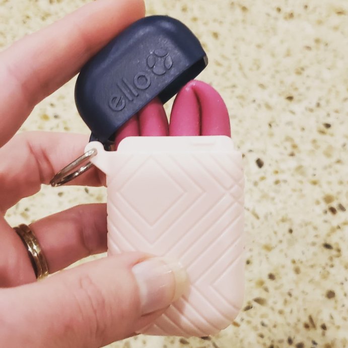 user image by @earthfriendlymomma, Ello 4pk Compact Fold and Store Silicone Straw Set