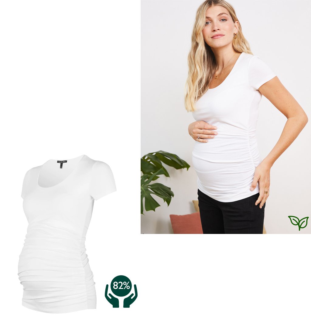 Isabella Oliver LENZING™ ECOVERO™ Maternity Tank Top, Pure White