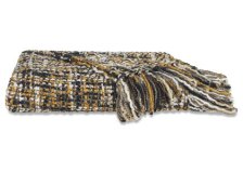 Shop Betina Throw Ivory/Goldfield/Black and more