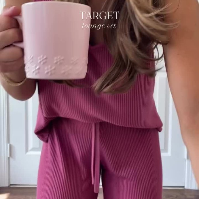 user image by @cami.elson, Women's Cozy Ribbed Wide Leg Pants - Auden™