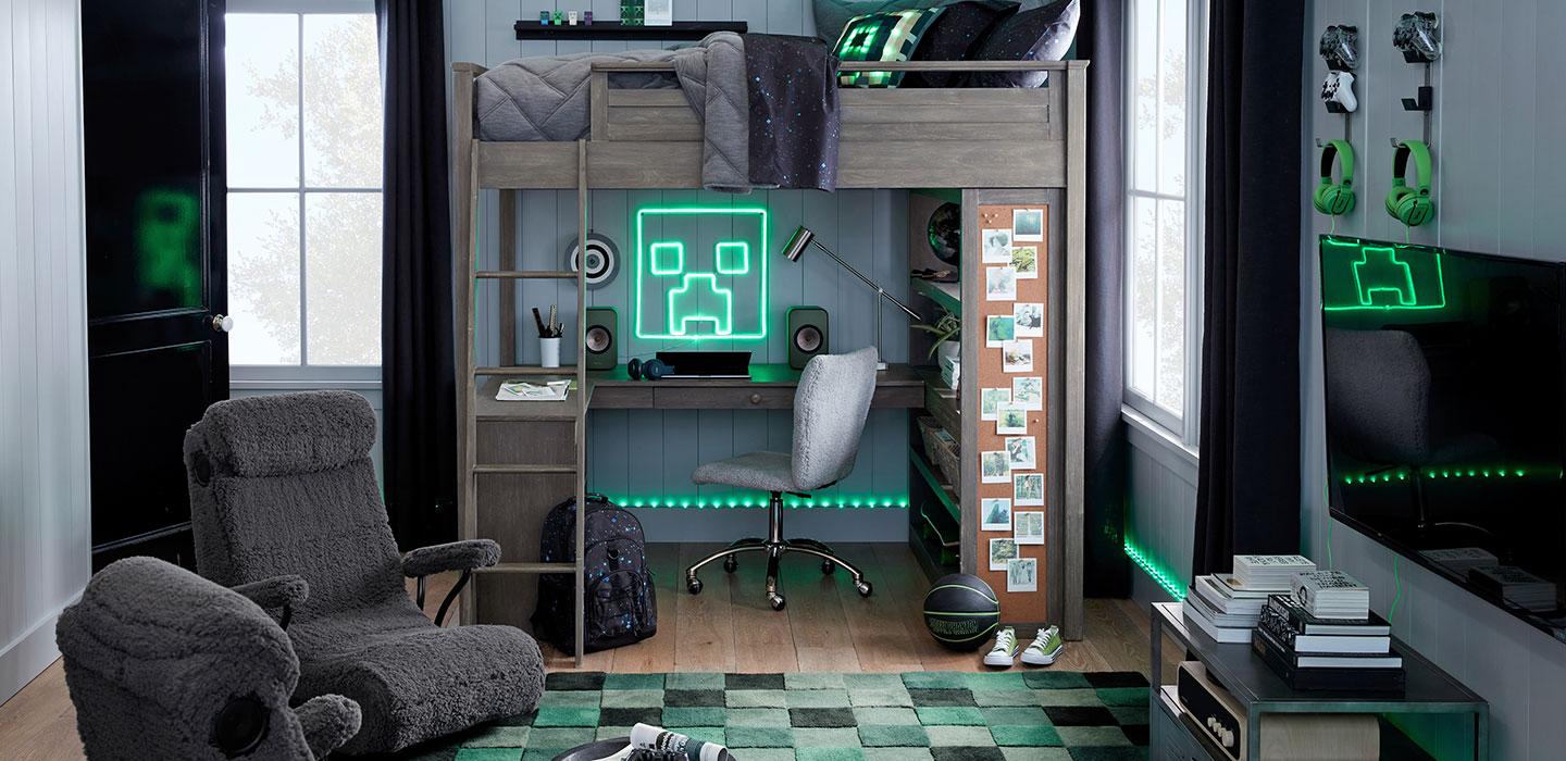 Minecraft Creeper Face 39 Inch Area Rug