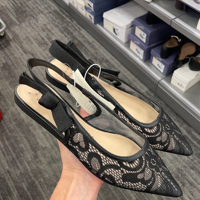 user image by @showermeintarget, Women&#39;s London Lace Sling Back Bow Flats - A New Day&#8482;