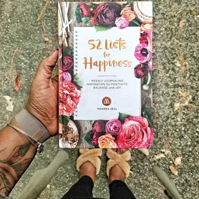user image by @myprettybrown, 52 Lists for Happiness : Weekly Journaling Inspiration for Positivity, Balance, and Joy - by Moorea Seal (Hardcover)