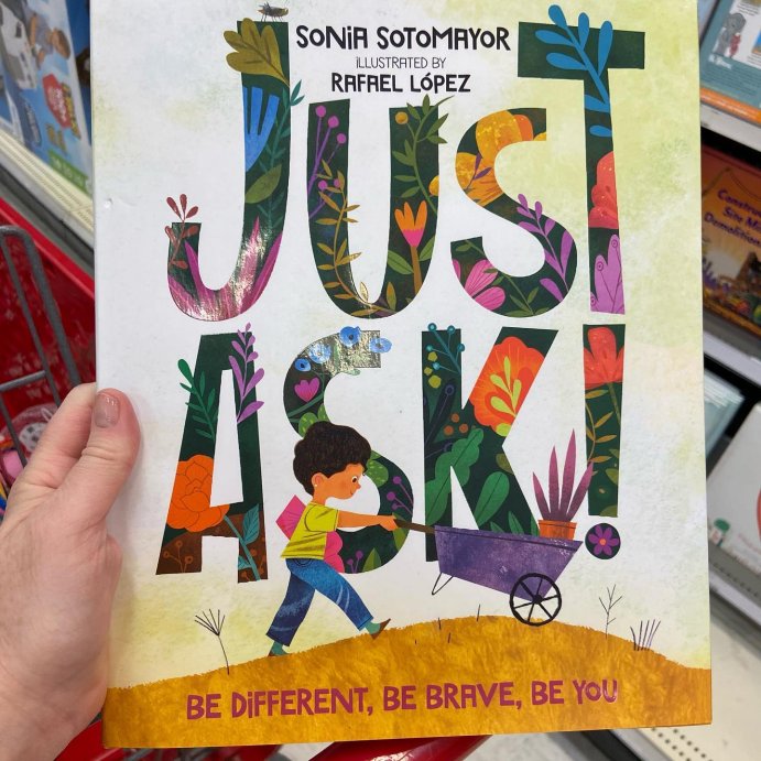 user image by @justashleyreed, Just Ask! - by Sonia Sotomayor (Hardcover)