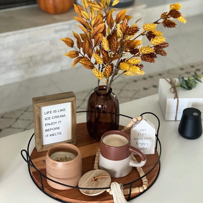 user image by @future_farm_house_owner, Wood and Metal Tray - Hearth &#38; Hand&#8482; with Magnolia: Farmhouse Style, Iron Handles, Decor Platter