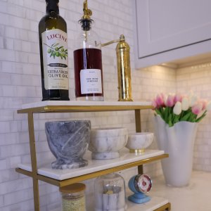 Marble & Brass 3-Tiered Stand