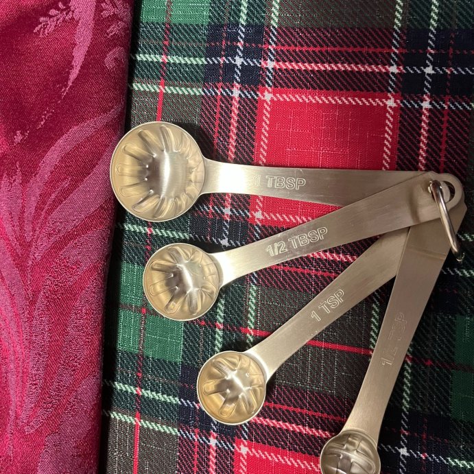 user image by @debmarti13, 4pc Stainless Steel Measuring Spoons Vintage Brass Finish - Hearth &#38; Hand&#8482; with Magnolia