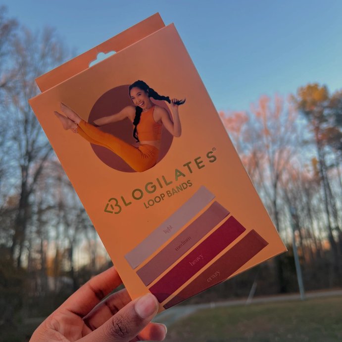 user image by @asharahmoreh, Blogilates Loop Bands - 4pk: Latex Resistance for Legs &#38; Arms