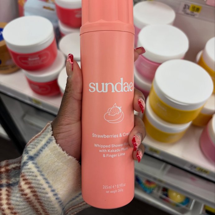 user image by @selfcarexpuffs, Sundae Strawberries &#38; Cream Body Wash - 8.9 fl oz