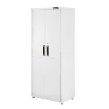 Shop Mastercraft 30" White 2-Door Tall Cabinet with Adjustable Shelves, 30 x 18 x 72-in and more