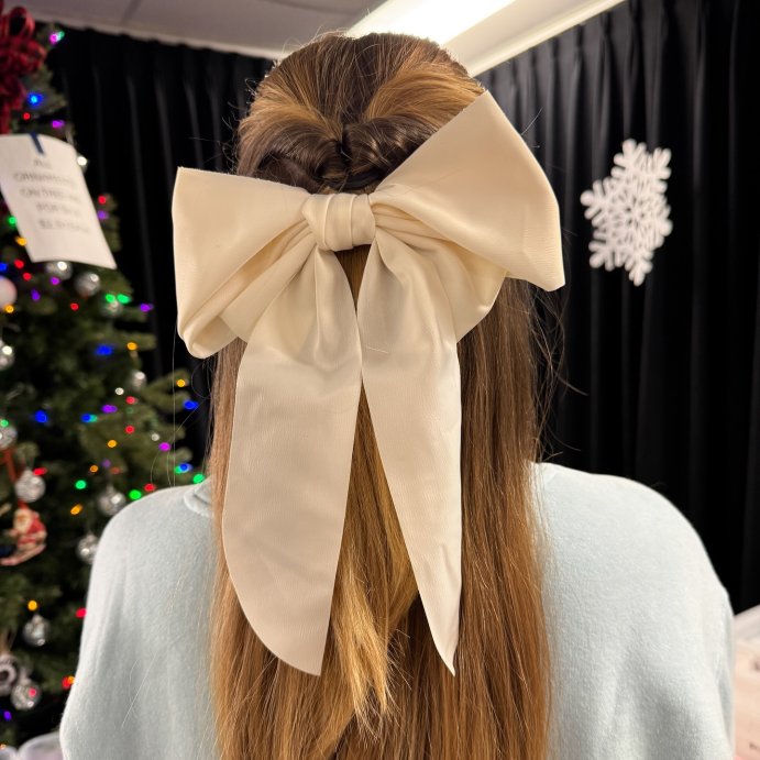 user image by @skysuphigh, Satin Bow Hair Barrette - A New Day™