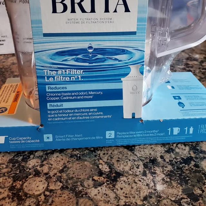 user image by @dawnsreviews, Brita Water Filter 6-Cup Denali Water Pitcher Dispenser with Standard Water Filter