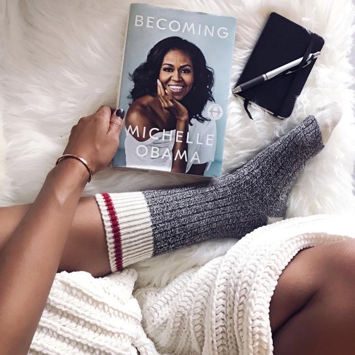 user image by @drkristamarie, Becoming - by Michelle Obama