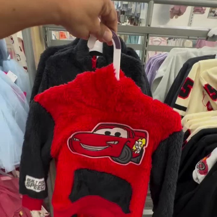 user image by @iheartdisneyland, Toddler Boys' Disney Cars Lightning McQueen Racing Hooded Pullover Sweatshirt - Red