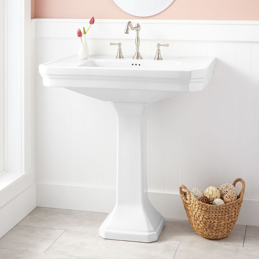 Kacy Porcelain Pedestal Sink Bathroom Sinks Sinks