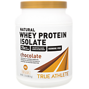 Shop True Athlete Natural Whey Protein Isolate NSF Certified - Chocolate (1.5 Lbs. / 21 Servings) and more