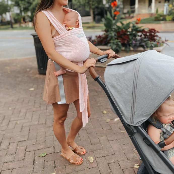 user image by @torirlyttle, Moby Petunia Picklebottom X Moby Wrap Easy-Wrap Baby Carrier