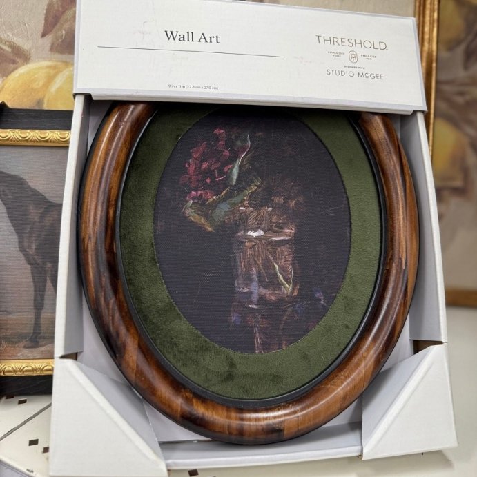 user image by @lexichanell, 9&#34;x11&#34; Oval Frame Floral Wall Art - Threshold&#8482; designed with Studio McGee