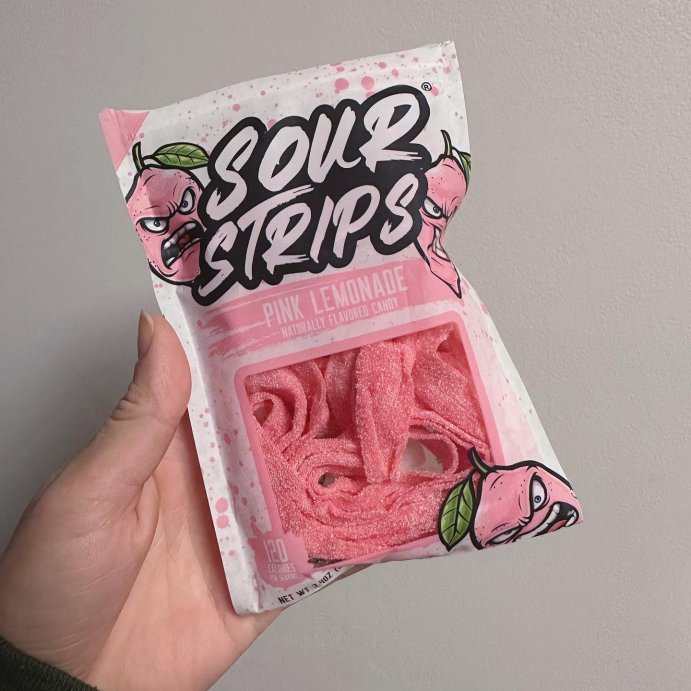 user image by @ms.motohop, Sour Strips Pink Lemonade Candy - 3.4oz