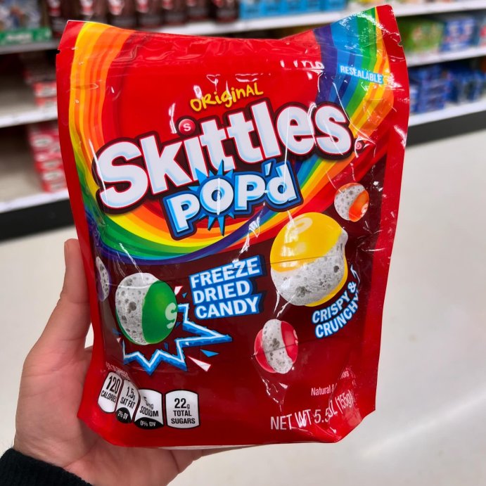 user image by @cindyscookbook, SKITTLES POP&#39;d&#160;Originals Freeze Dried Candy Resealable Candy Bag - 5.5oz