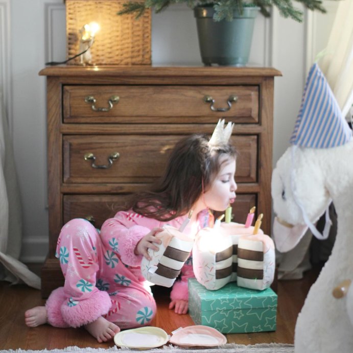 user image by @sixatthetable, Kids&#39; Birthday Cake Interactive Play Set - Pillowfort&#8482;: Novelty Plush Throw Pillow, Multicolored, Indoor Use