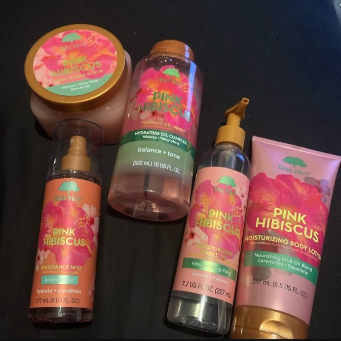 user image by @selfcare_katie_allen, Tree Hut Pink Hibiscus Shea Sugar Body Scrub - 18oz