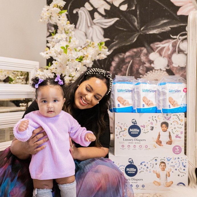 user image by @iambeauticurve, Millie Moon Luxury Disposable Diapers - (Select Size and Count)